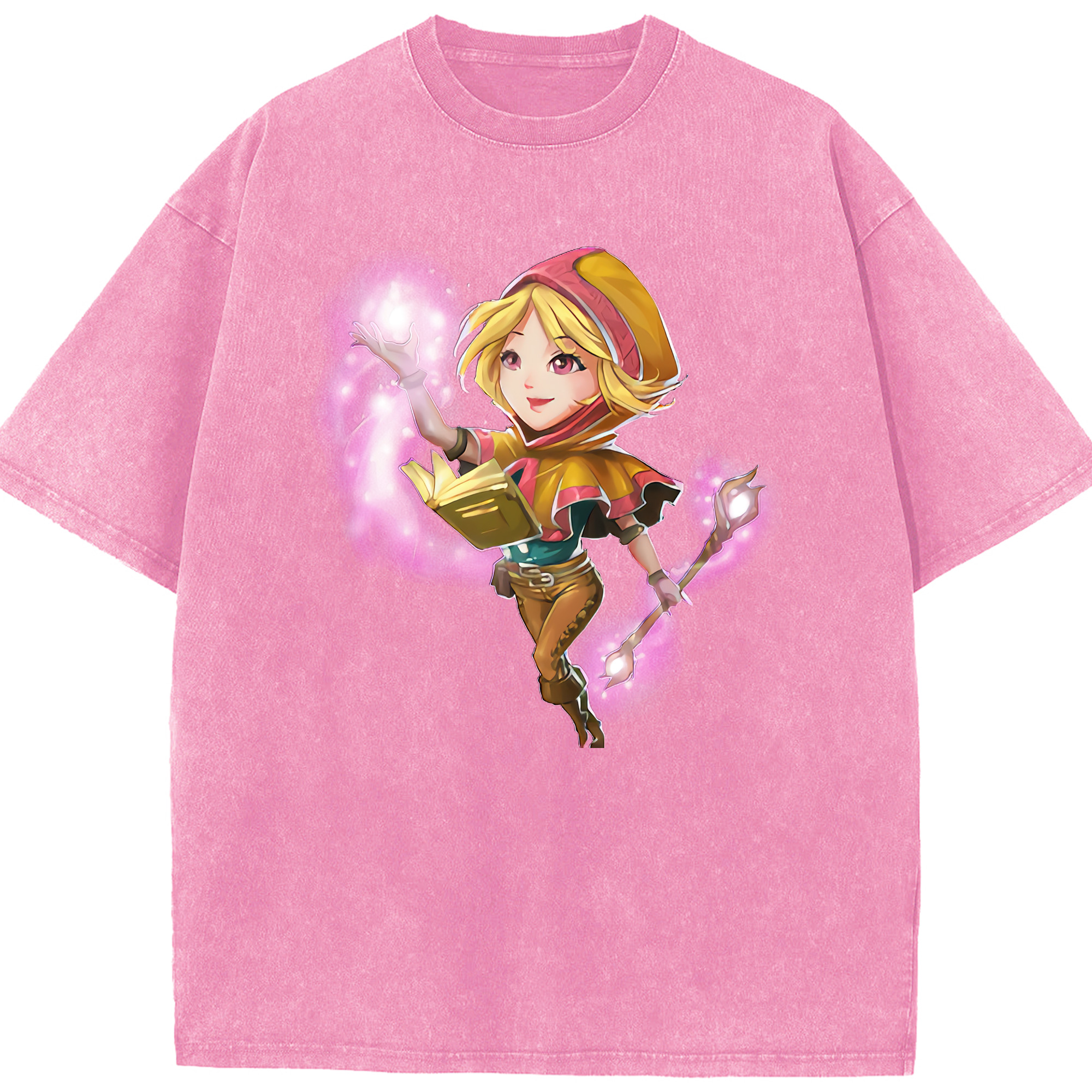 リーグ・オブ・レジェンド League of Legends LOL 綿100% ヴィンテージ風 半袖Tシャツ（フロントプリント）